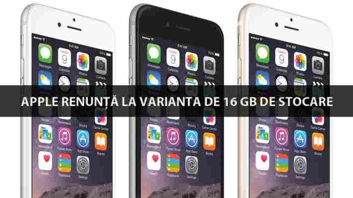 Apple face marea schimbare! Nu va mai exista varianta de 16 GB stocare la iPhone 6S (Zvon)