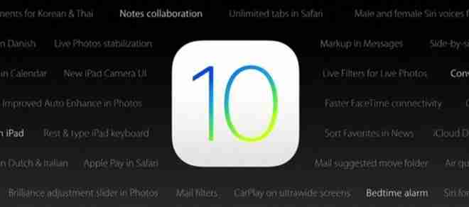 Apple a lansat iOS 10, tvOS 10...