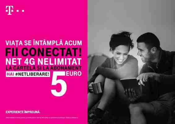 Internet nelimitat la cartela Telekom cu 5 euro!