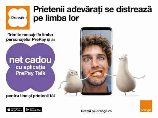 Internet cadou si distractie cu prietenii, cu noua aplicatie PrePay Talk de la Orange